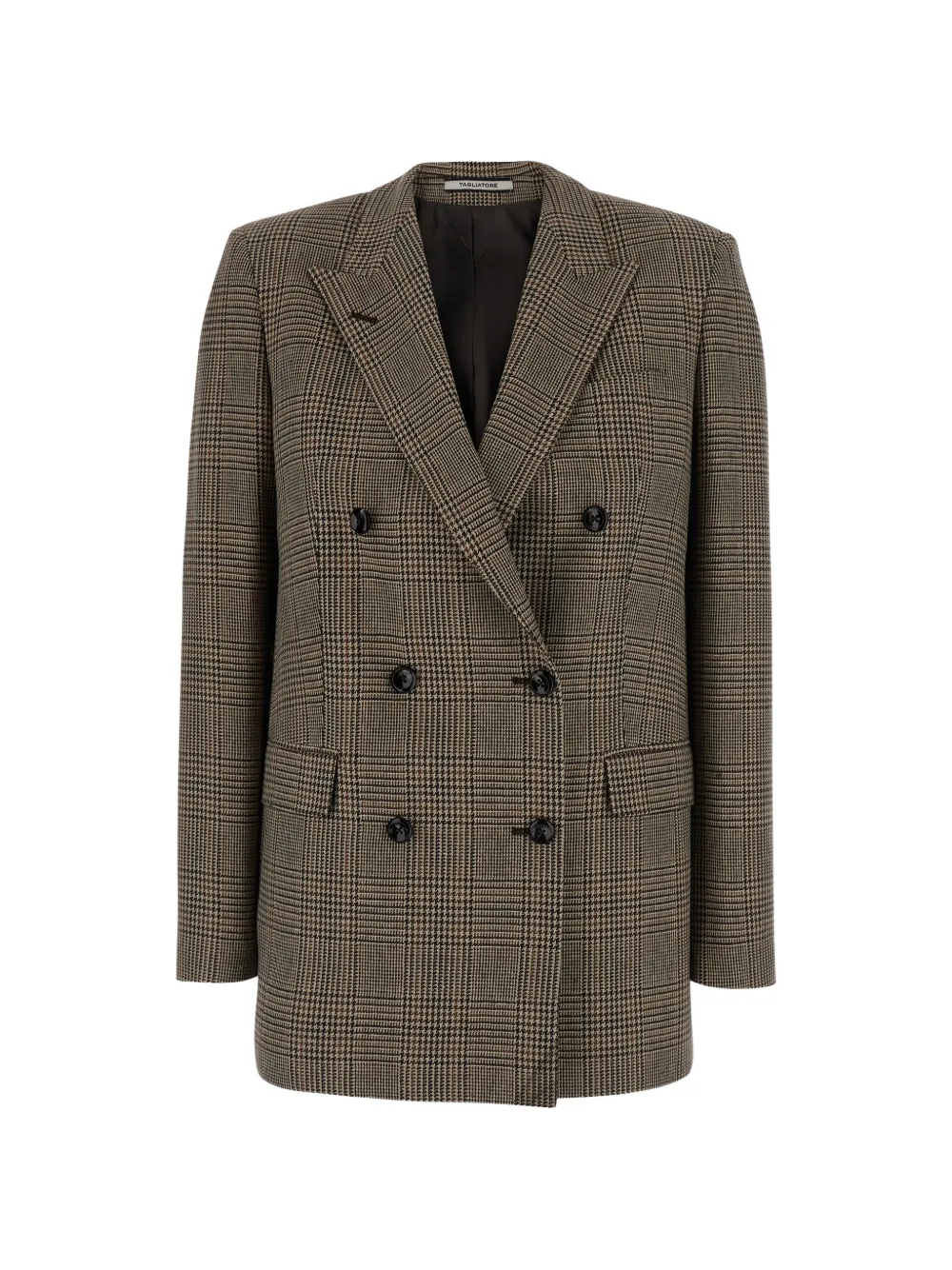 Tagliatore Jasmine double-breasted check-pattern jacket - Braun
