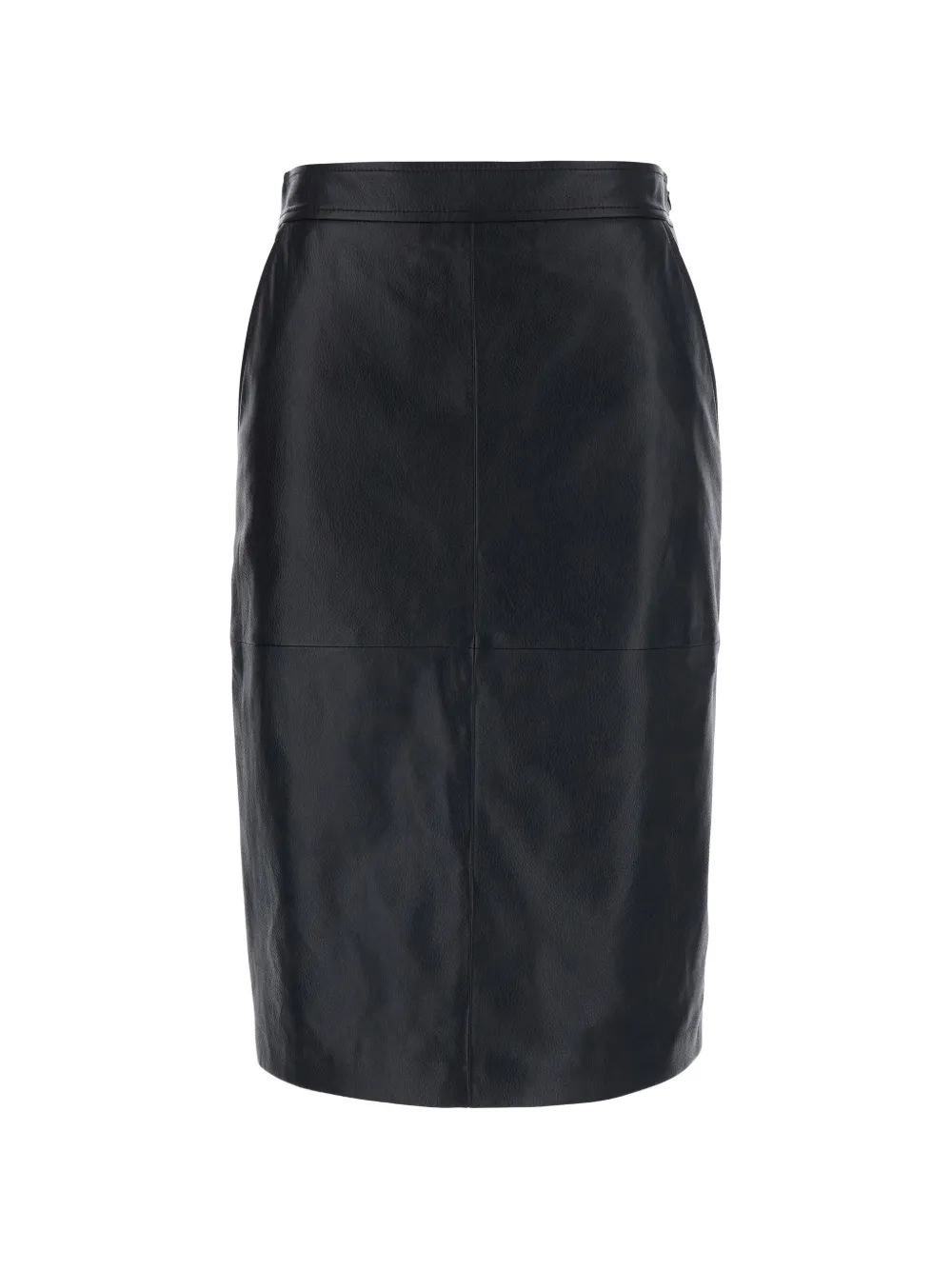Max Mara Msttimore leather midi skirt - Black