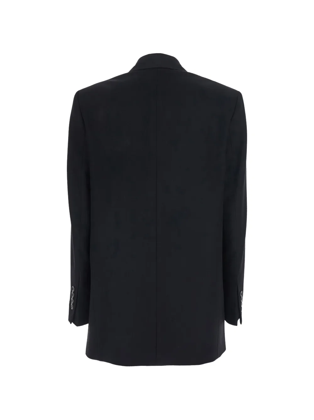Max Mara double-breasted peaked-lapel jacket Zwart