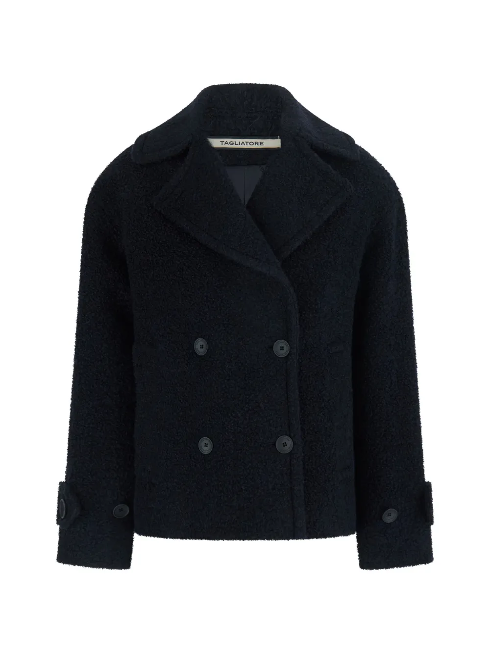 Tagliatore double-breasted bouclé jacket - Blu
