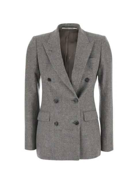 Tagliatore herringbone double-breasted blazer