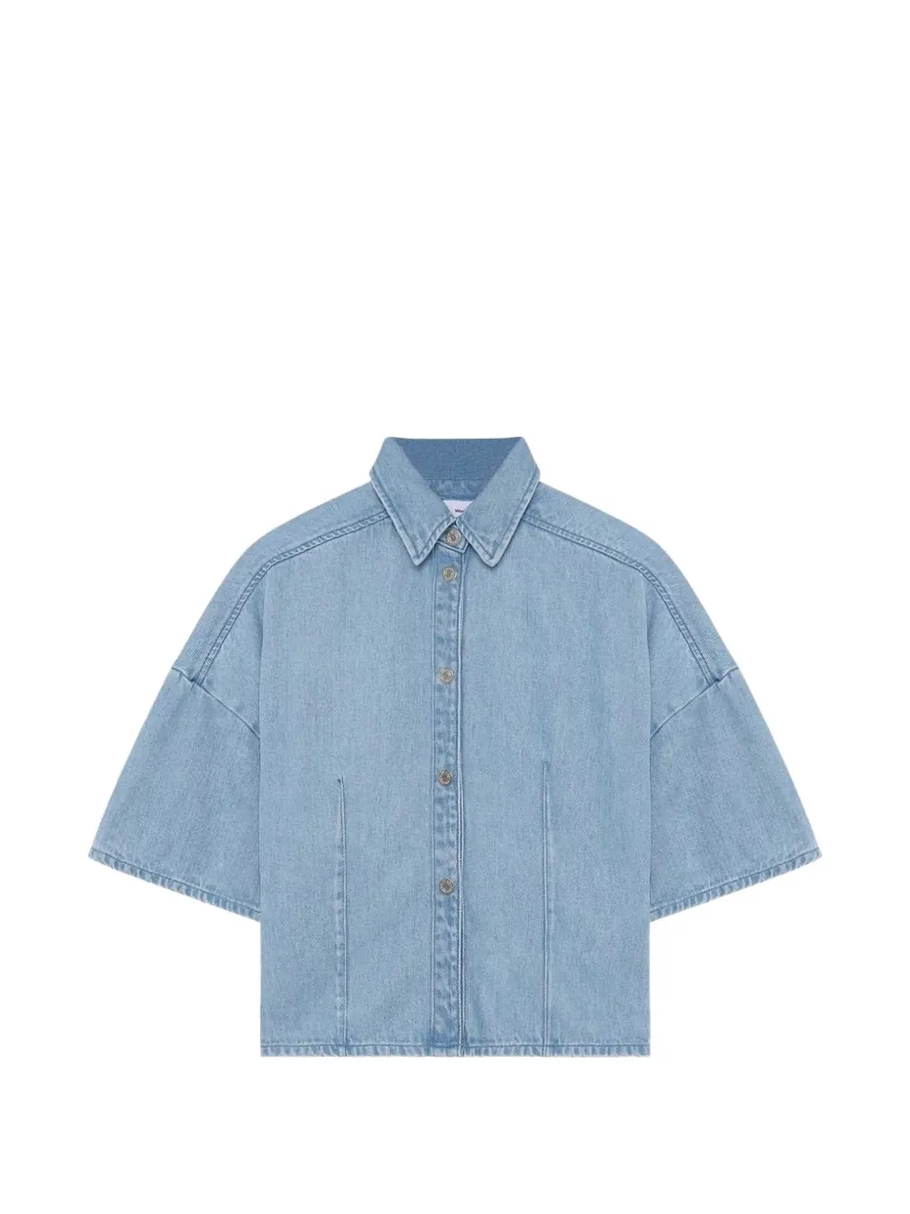 Won Hundred Gali Short-sleeve Denim Shirt In Blue