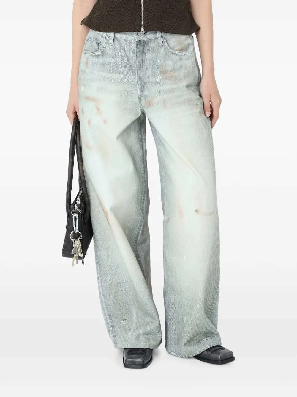 Won Hundred Lyon jeans met print Blauw