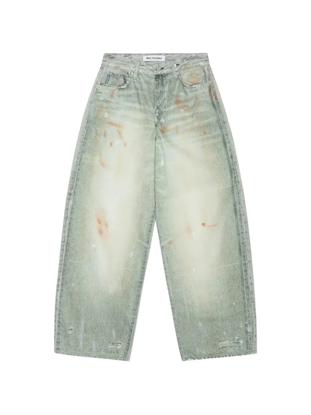Won Hundred Lyon Printed Jeans In Blue