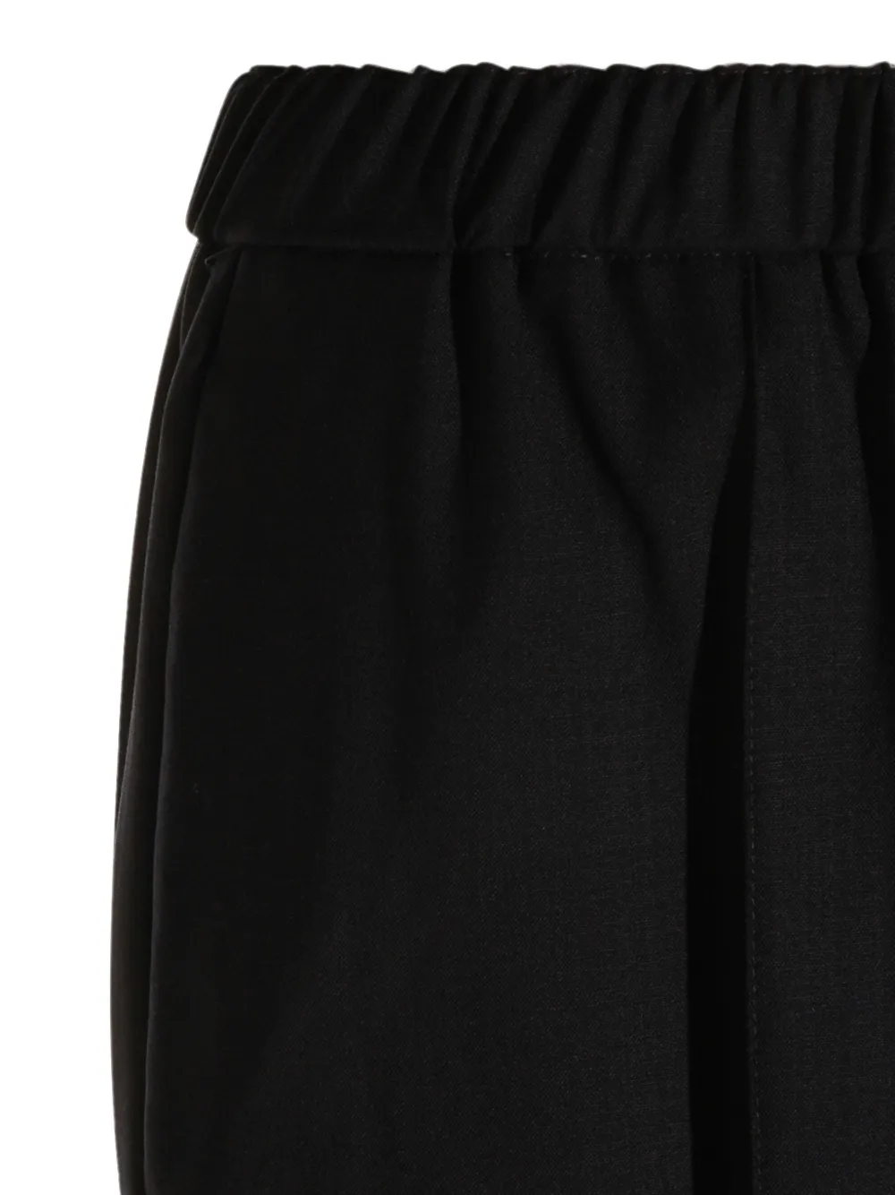 Fabiana Filippi Broek met elastische taille en kralen Zwart