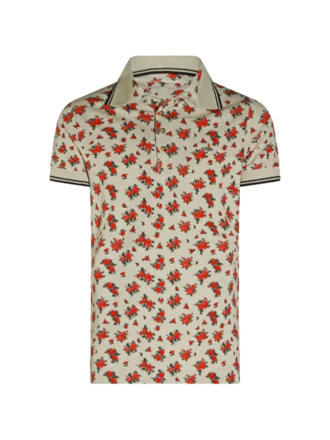 Vivienne Westwood Two Button floral-print polo shirt