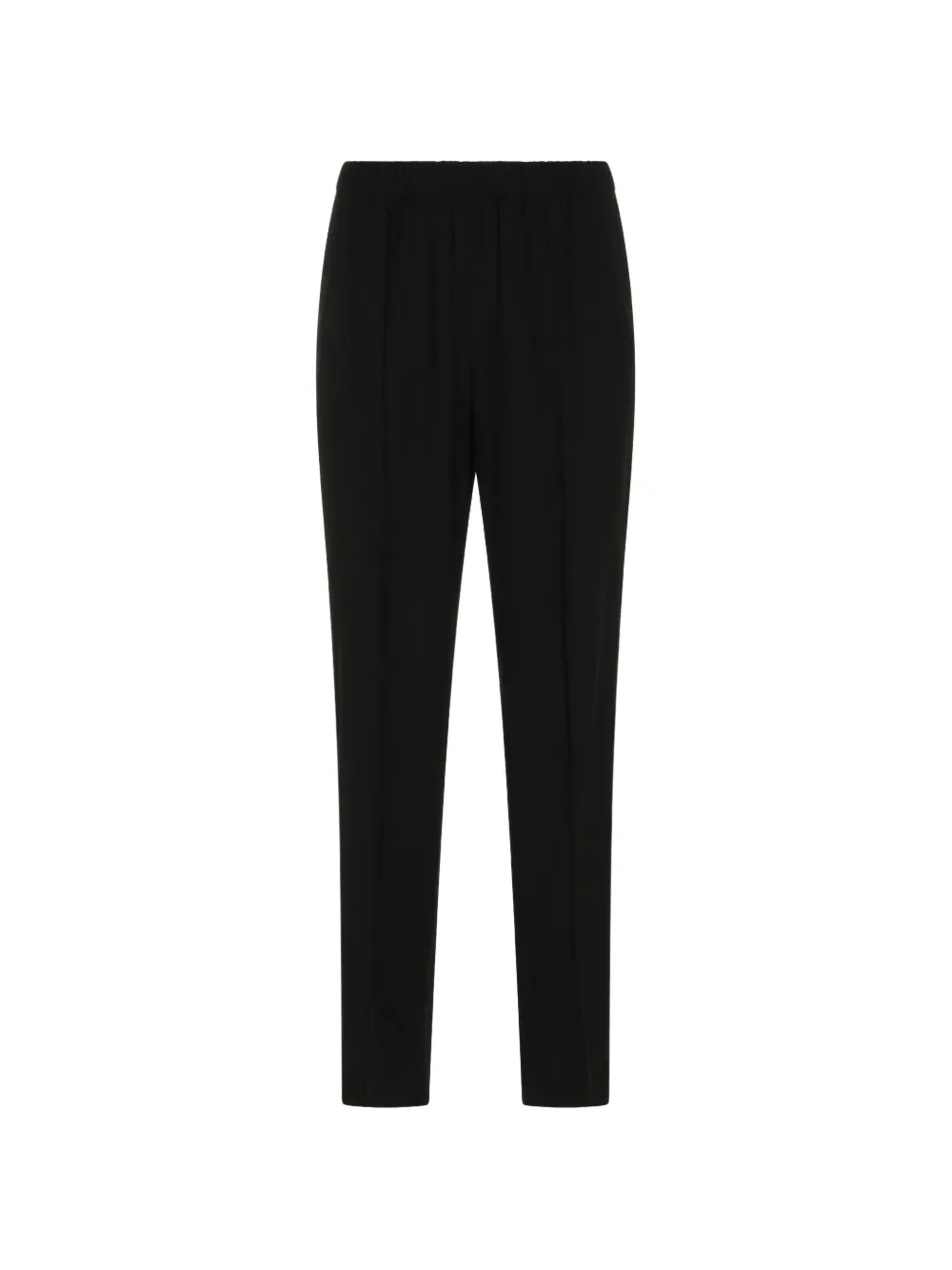 Fabiana Filippi beaded-trim elasticated trousers - Schwarz