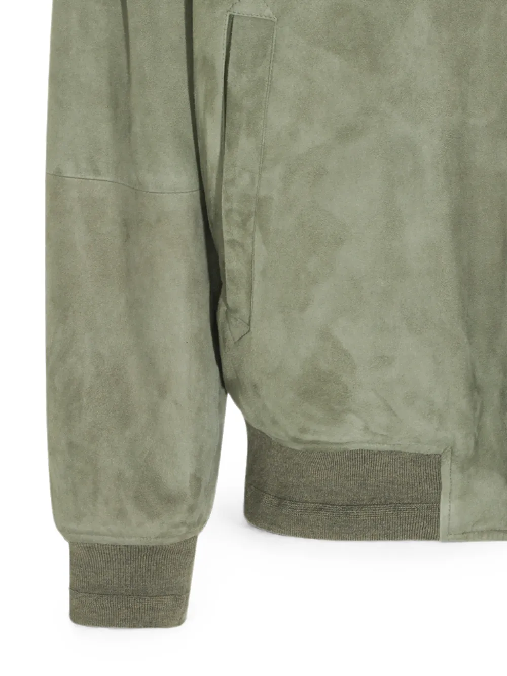 Canali Jack met lammy kraag Groen