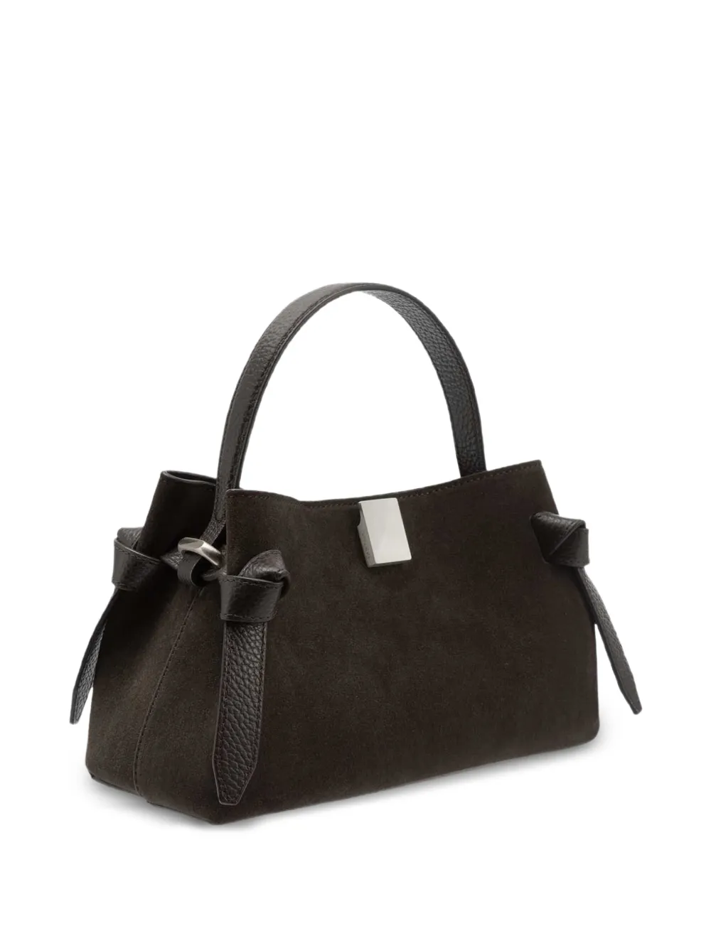 Yuzefi mini Gyoza leather tote bag - Marrone