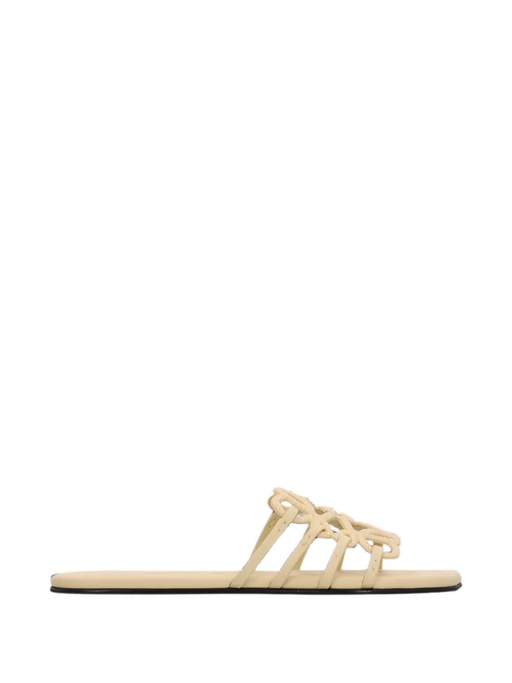 LOEWE Petal Anagram strass-embellished sandals Beige
