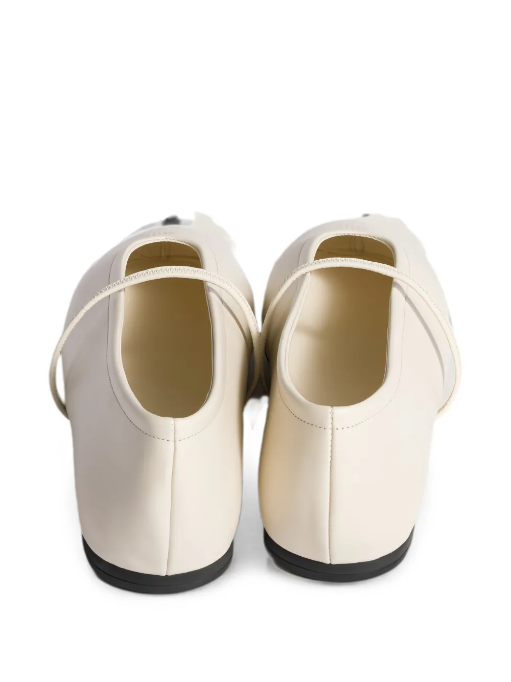 Miu leather ballet flats Beige