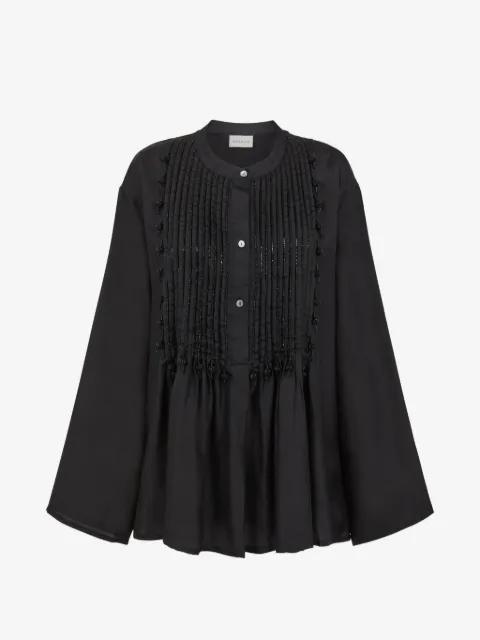 P.A.R.O.S.H. blouse plissée ornée de perles