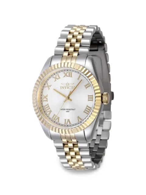 Invicta Specialty fluted bezel 36mm watch