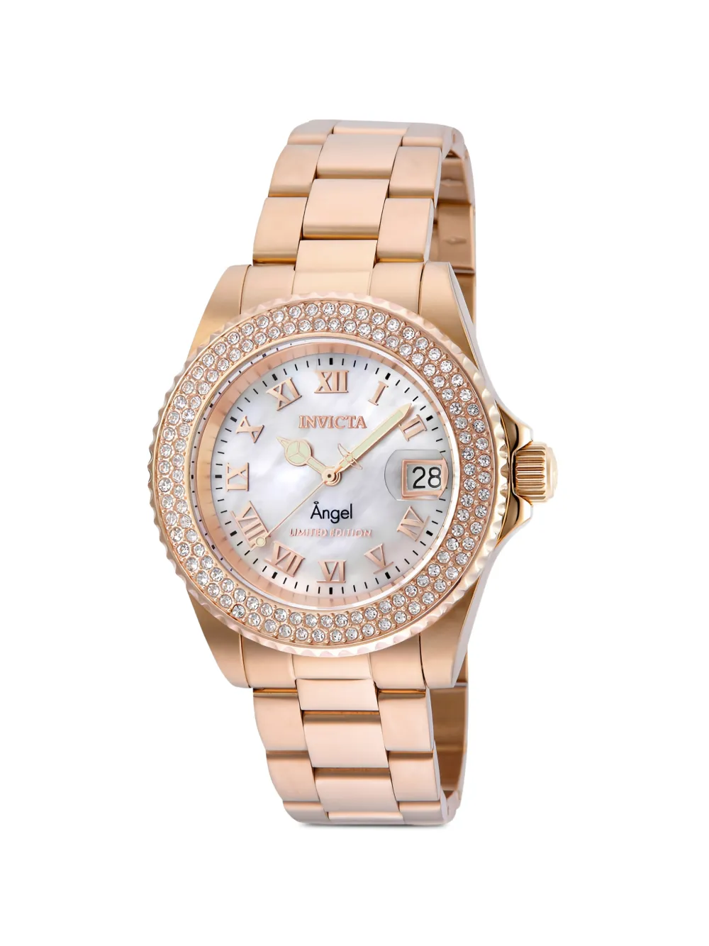 Invicta Angel crystal-bezel 40mm watch - Toni neutri