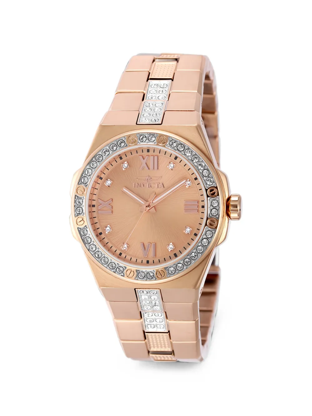 Invicta Specialty 34mm crystal-embellished watch - Rosa