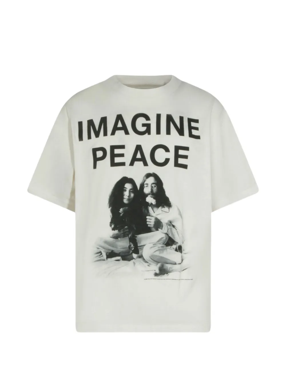 Le Mont Saint Michel Imagine Peace crew-neck T-shirt - Weiß