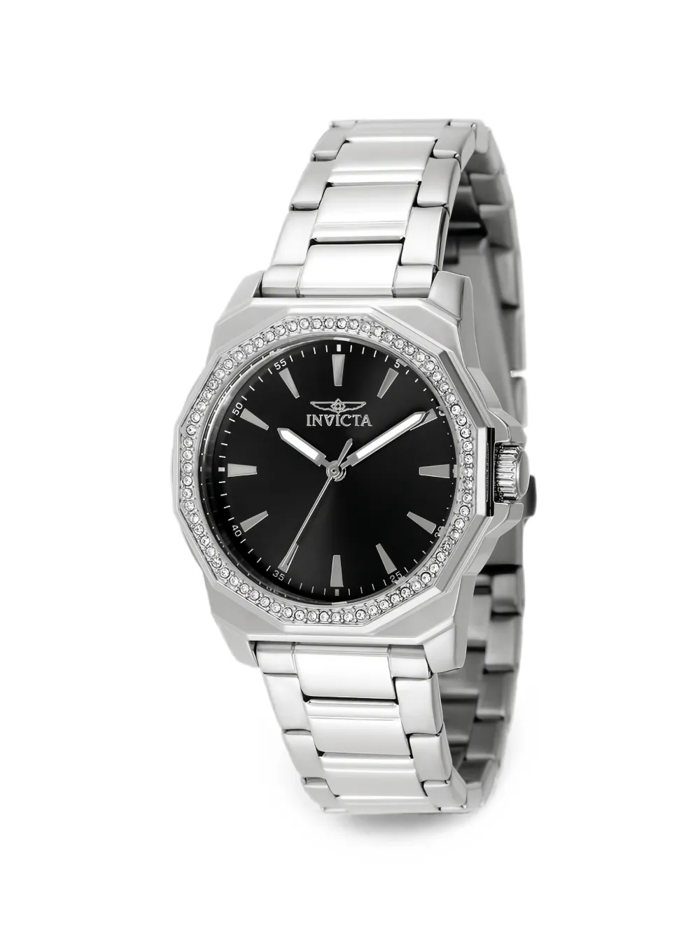 Invicta Speedway 36mm Crystal-embellished Watch In Metallic