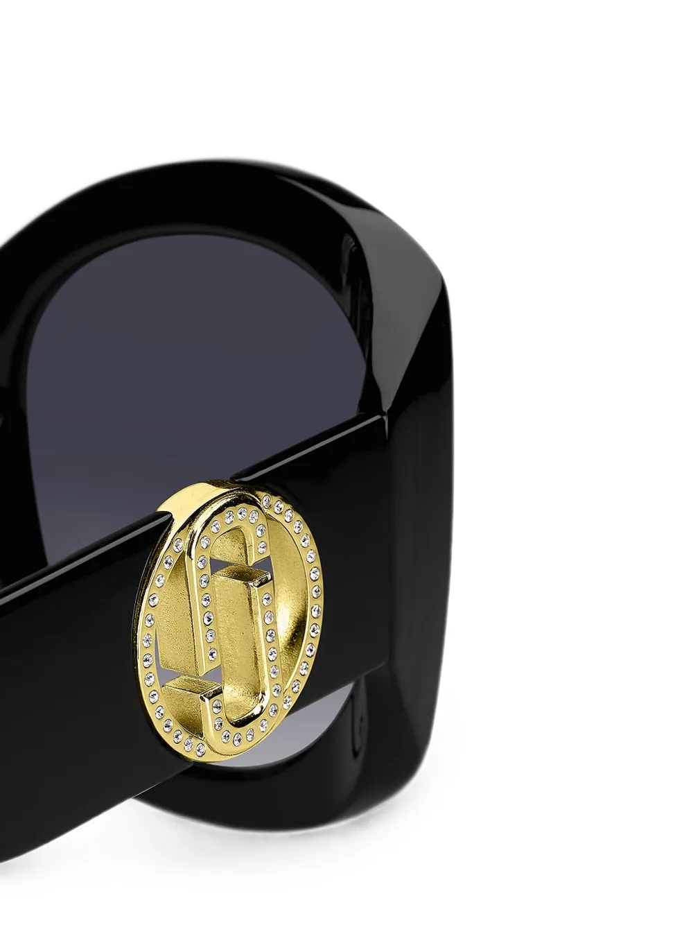 Marc Jacobs Eyewear Zonnebril met rond montuur Zwart