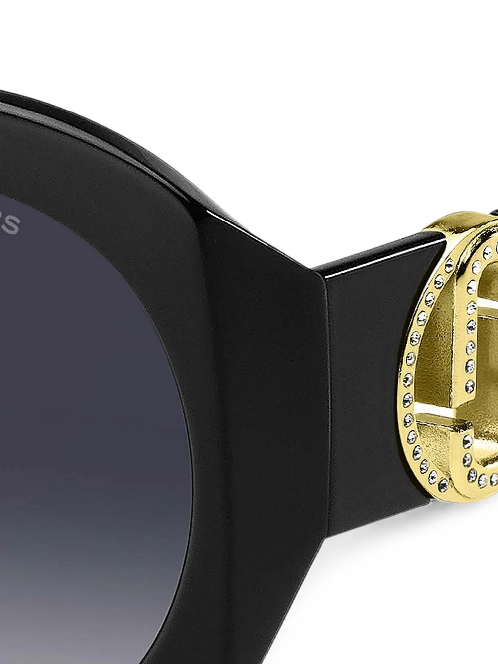Marc Jacobs Eyewear Zonnebril met rond montuur Zwart