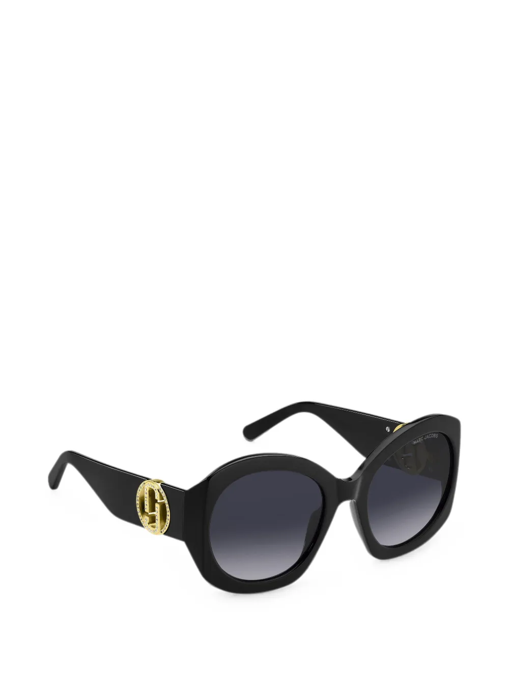 Marc Jacobs Eyewear Zonnebril met rond montuur Zwart