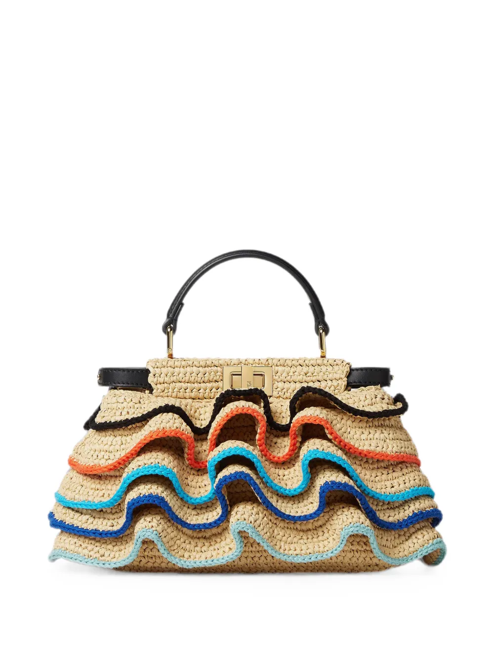 FENDI mini Peekaboo tote bag - Nude