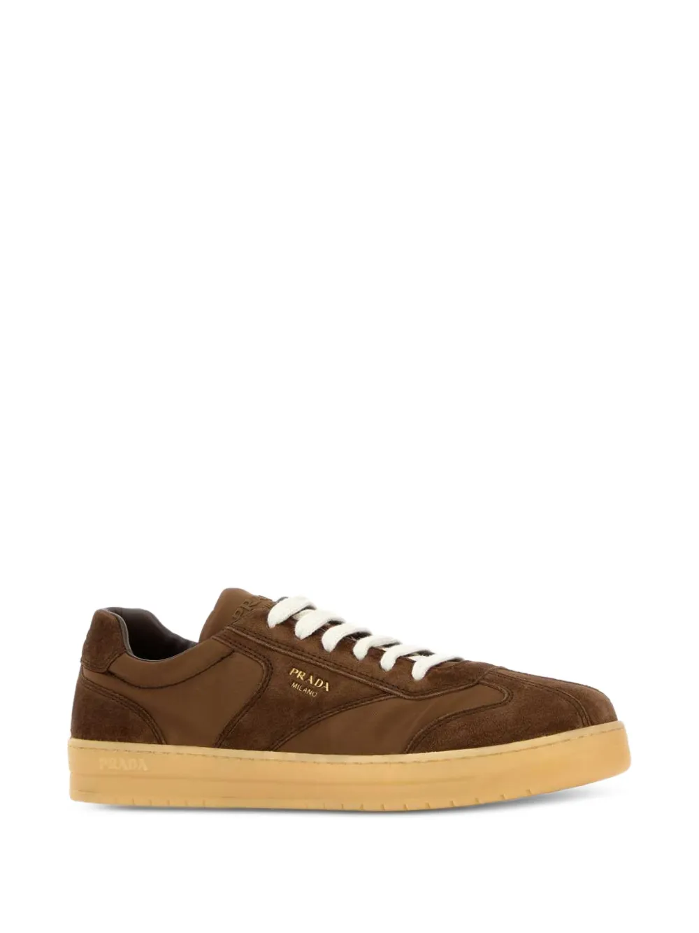 Prada Sneakers met logo Bruin