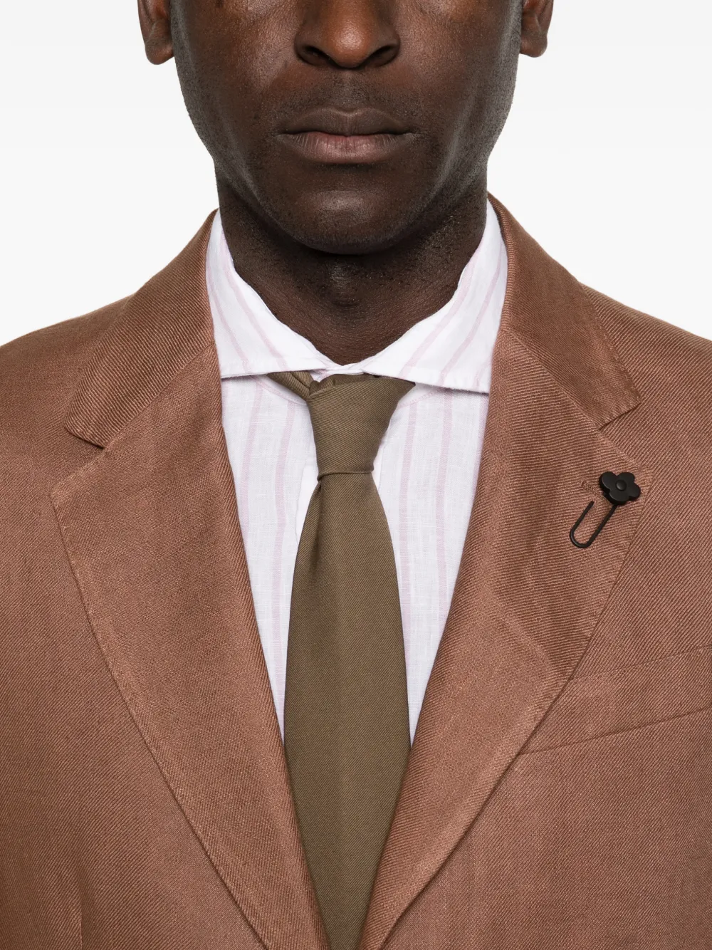 Lardini Broek met elastische tailleband Bruin