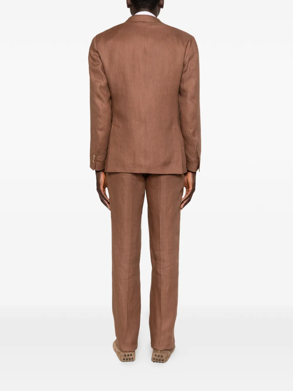 Lardini Broek met elastische tailleband Bruin