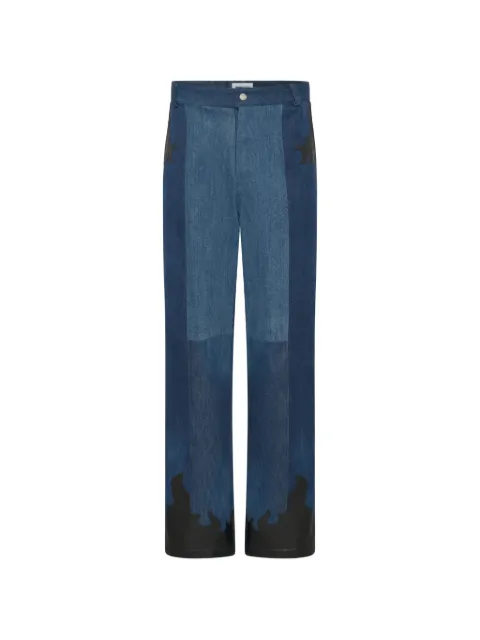 Marine Serre wide-leg jeans