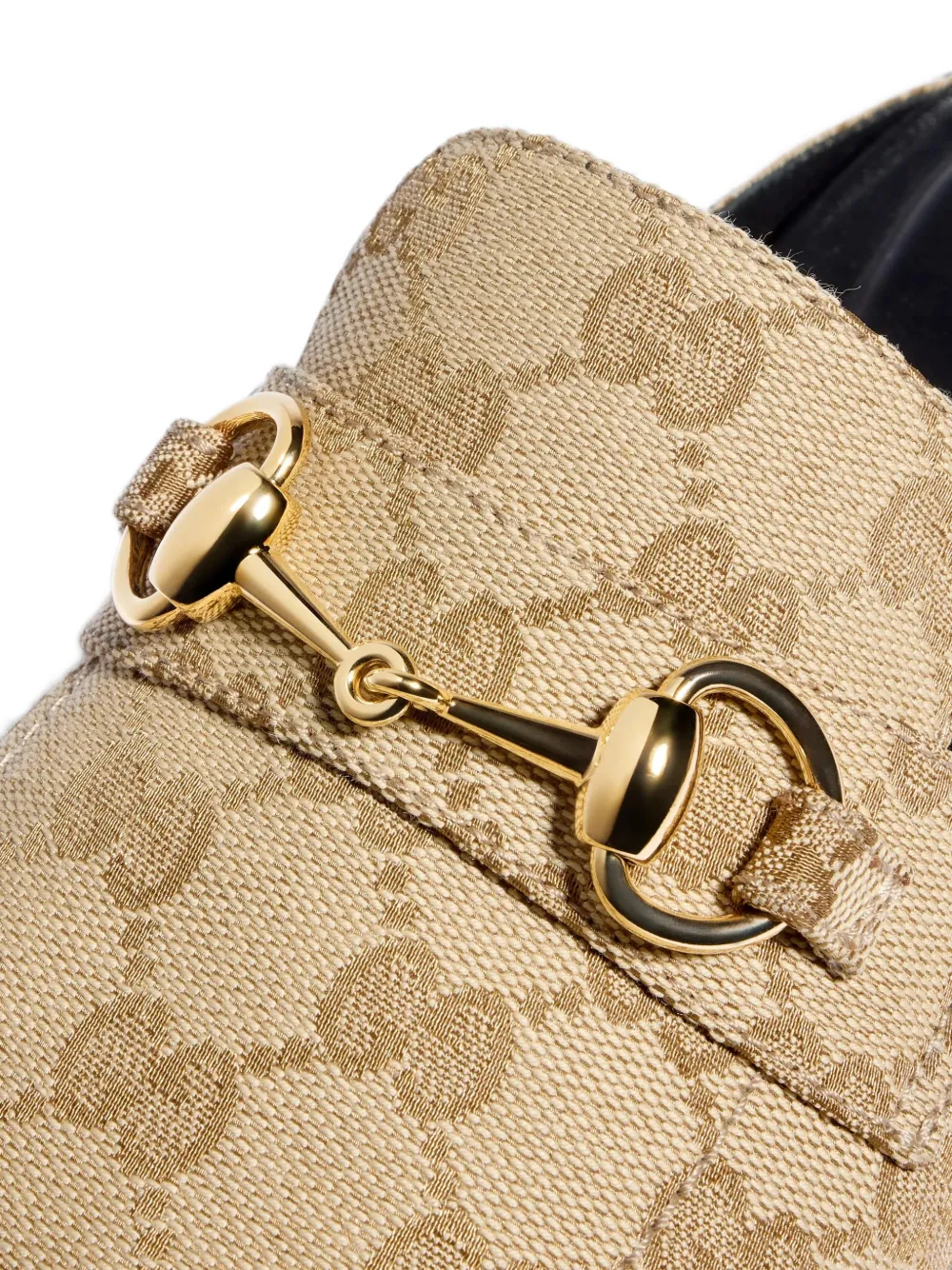 Gucci Ragazzo Horsebit GG Supreme Mules | Neutrals | FARFETCH