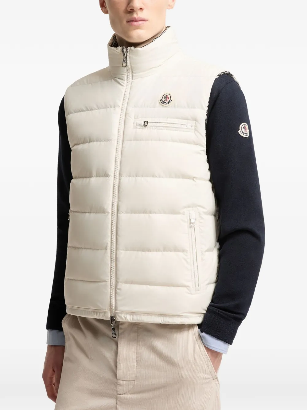 Moncler Gienah omkeerbare bodywarmer van wolblend Zwart