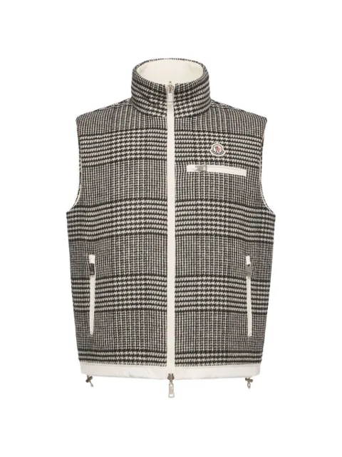 Moncler traje con estampado de cuadros príncipe de Gales