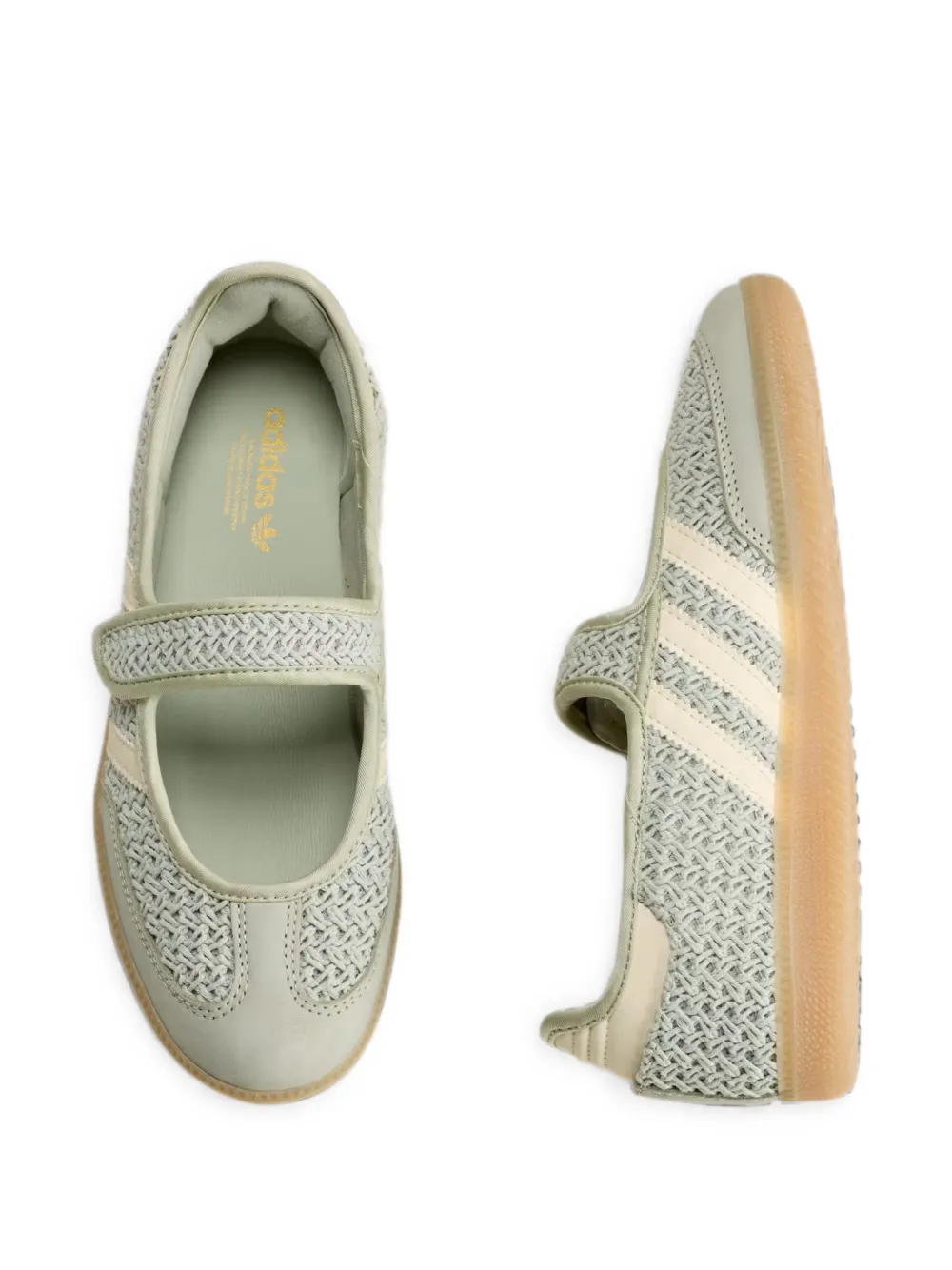 adidas Samba geweven sneakers met klittenband Groen