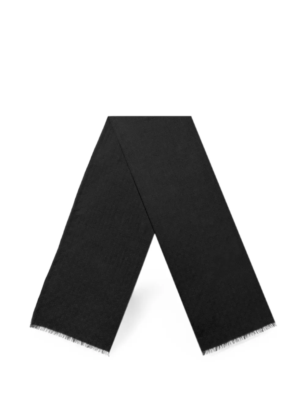 Gucci GG Supreme frayed scarf - Schwarz