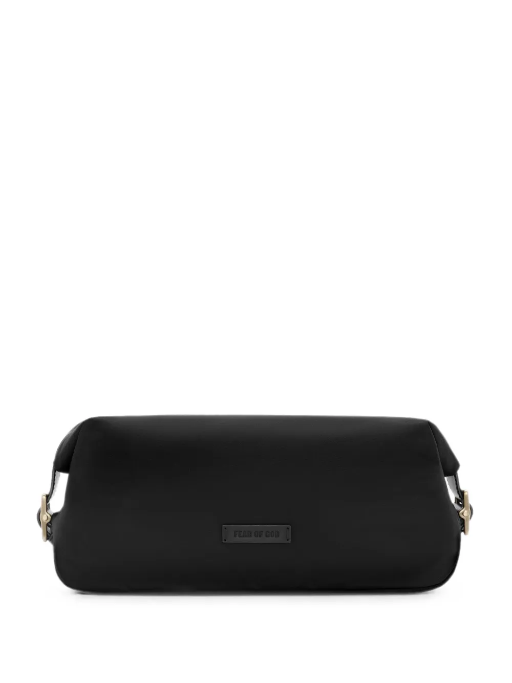 Fear Of God logo-patch clutch bag - Nero