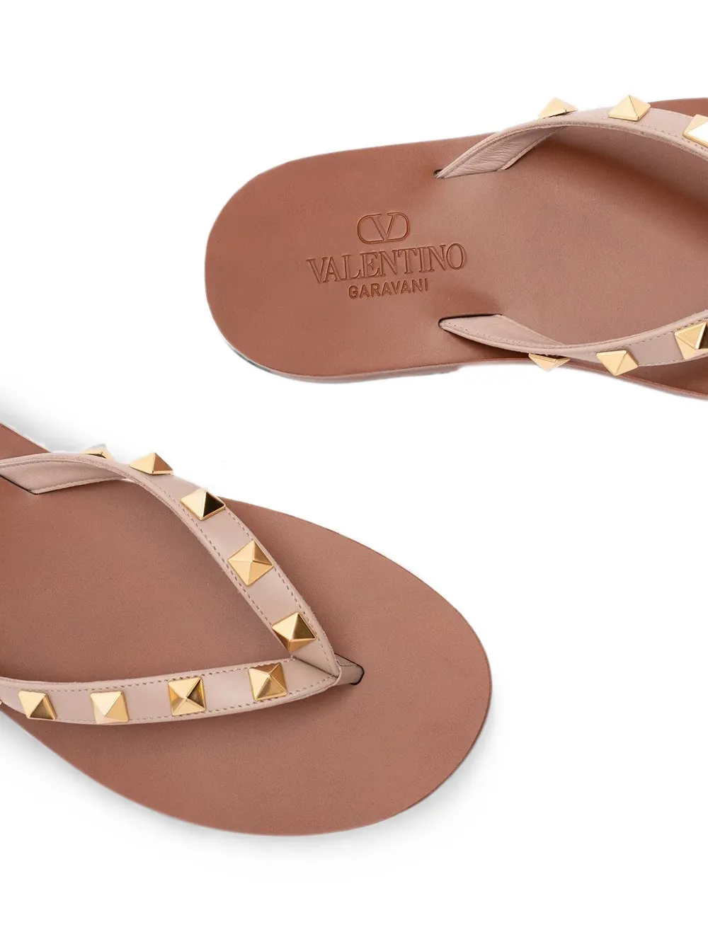 Valentino Garavani Rockstud sandals Beige