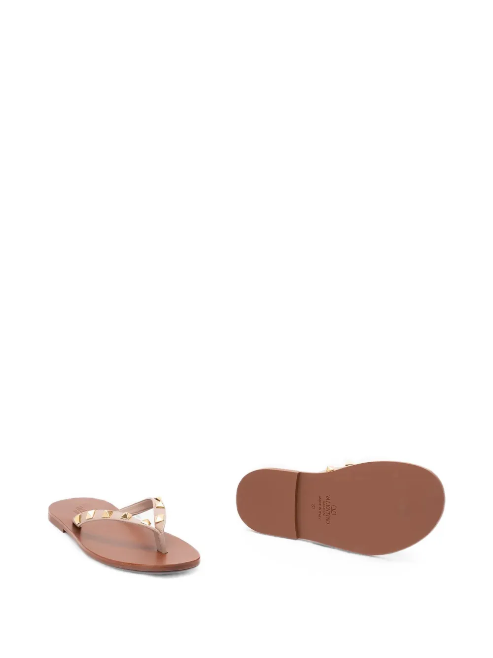 Valentino Garavani Rockstud sandals Beige
