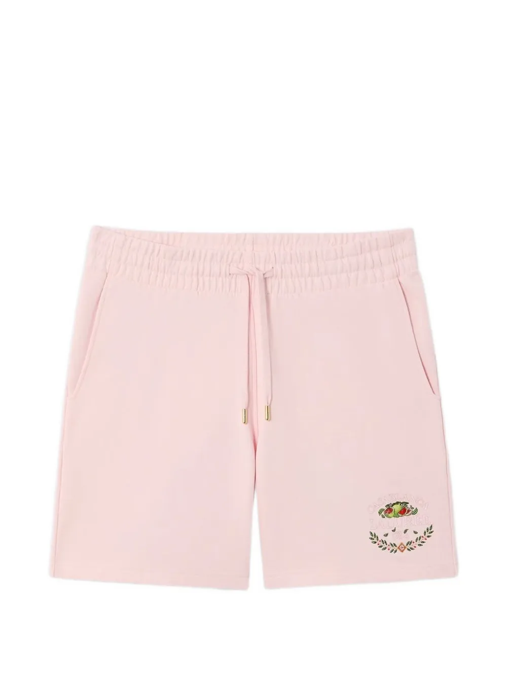 Casablanca x Ladurée logo-embroidered shorts - Rosa
