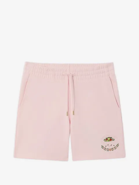 Casablanca x Ladurée logo-embroidered shorts