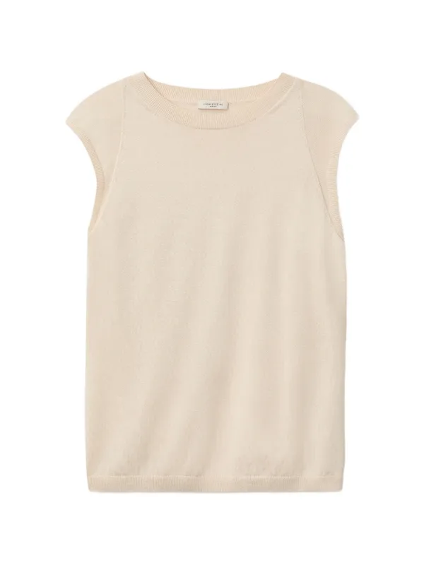 Lafayette 148 Raglan-sleeve Crew-neck Top in Neutrals