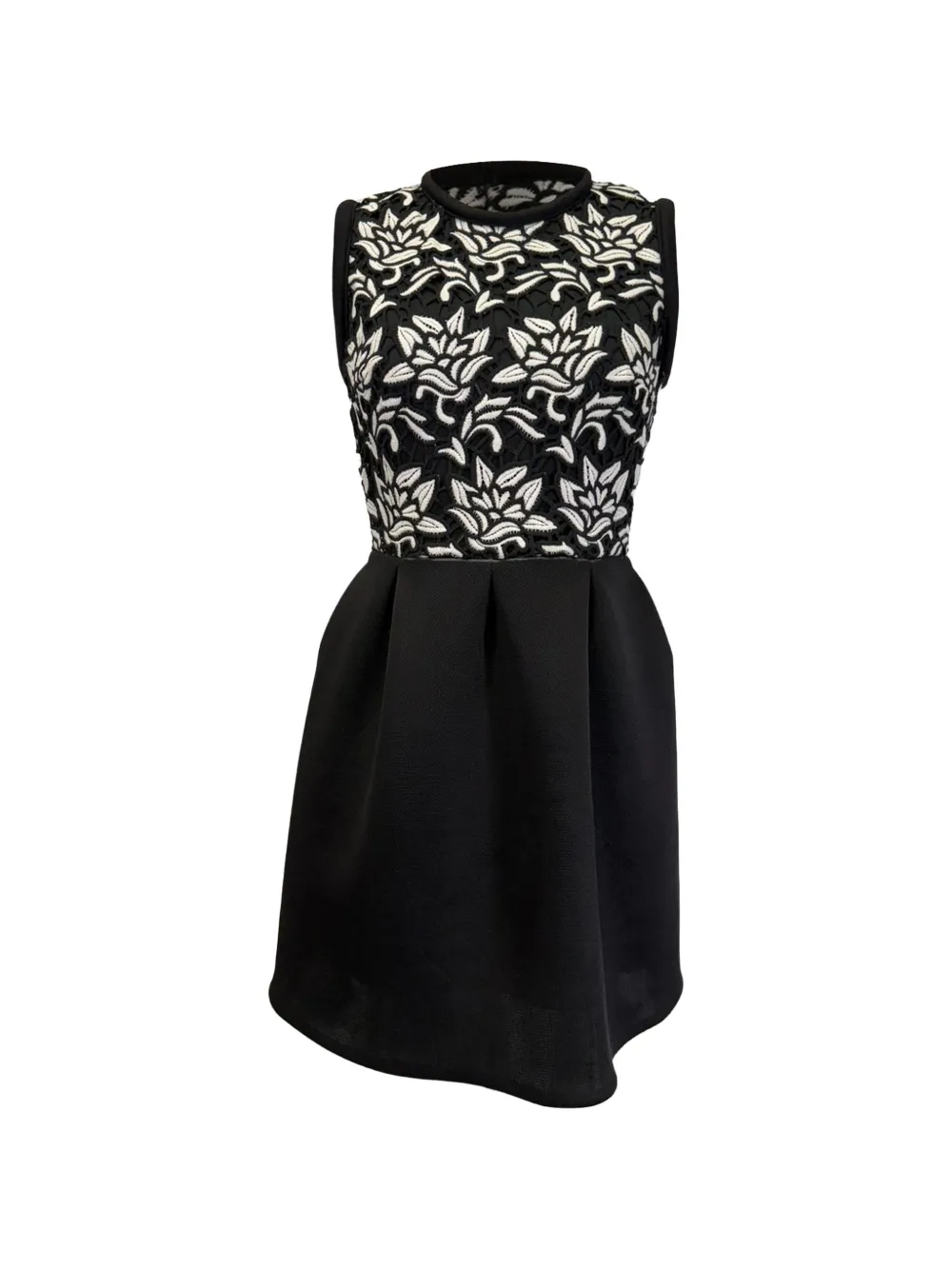 SANDRO 2021 guipure lace mini dress - Nero