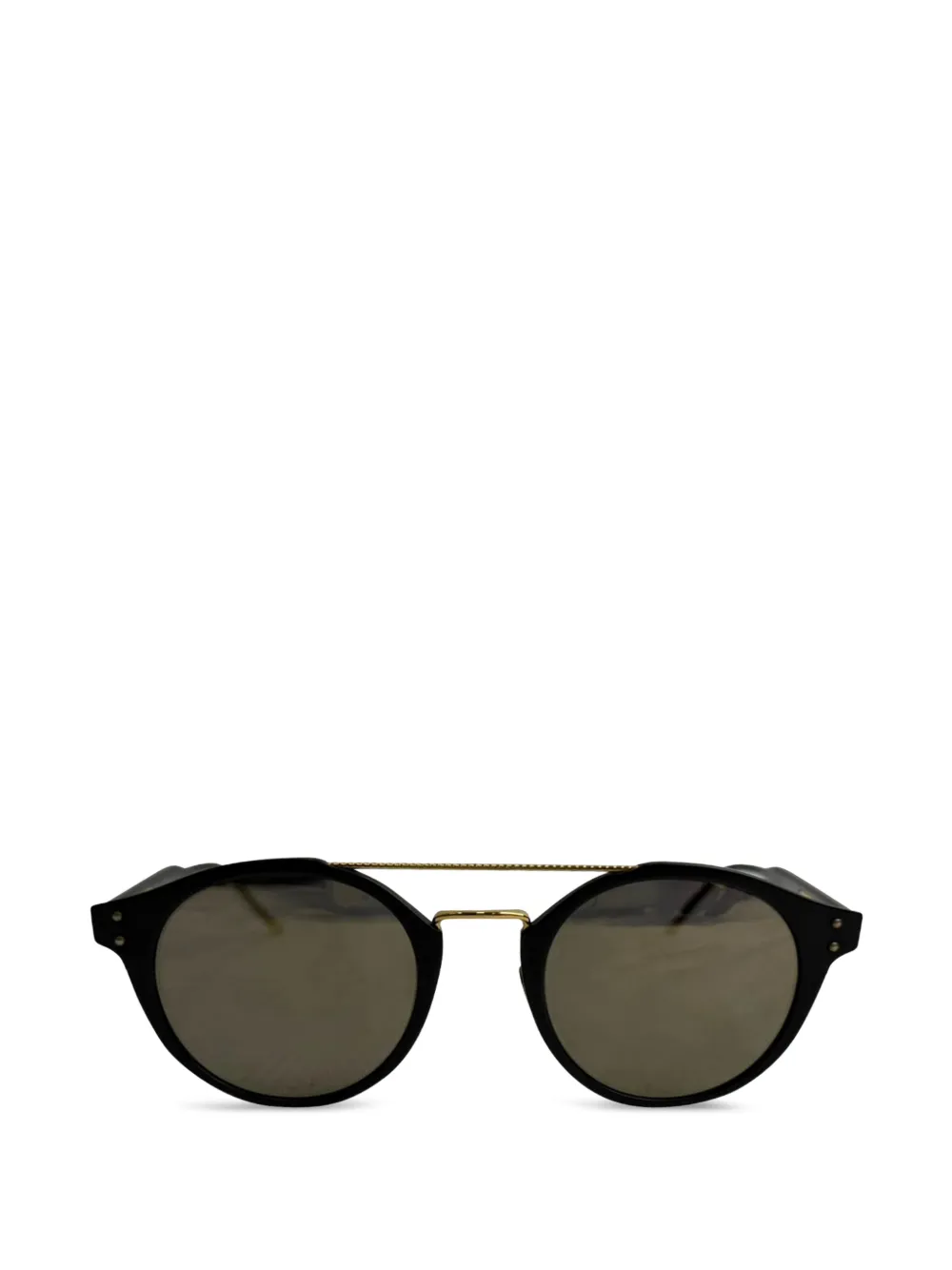 Bottega Veneta Pre-Owned round tinted sunglasses - Nero