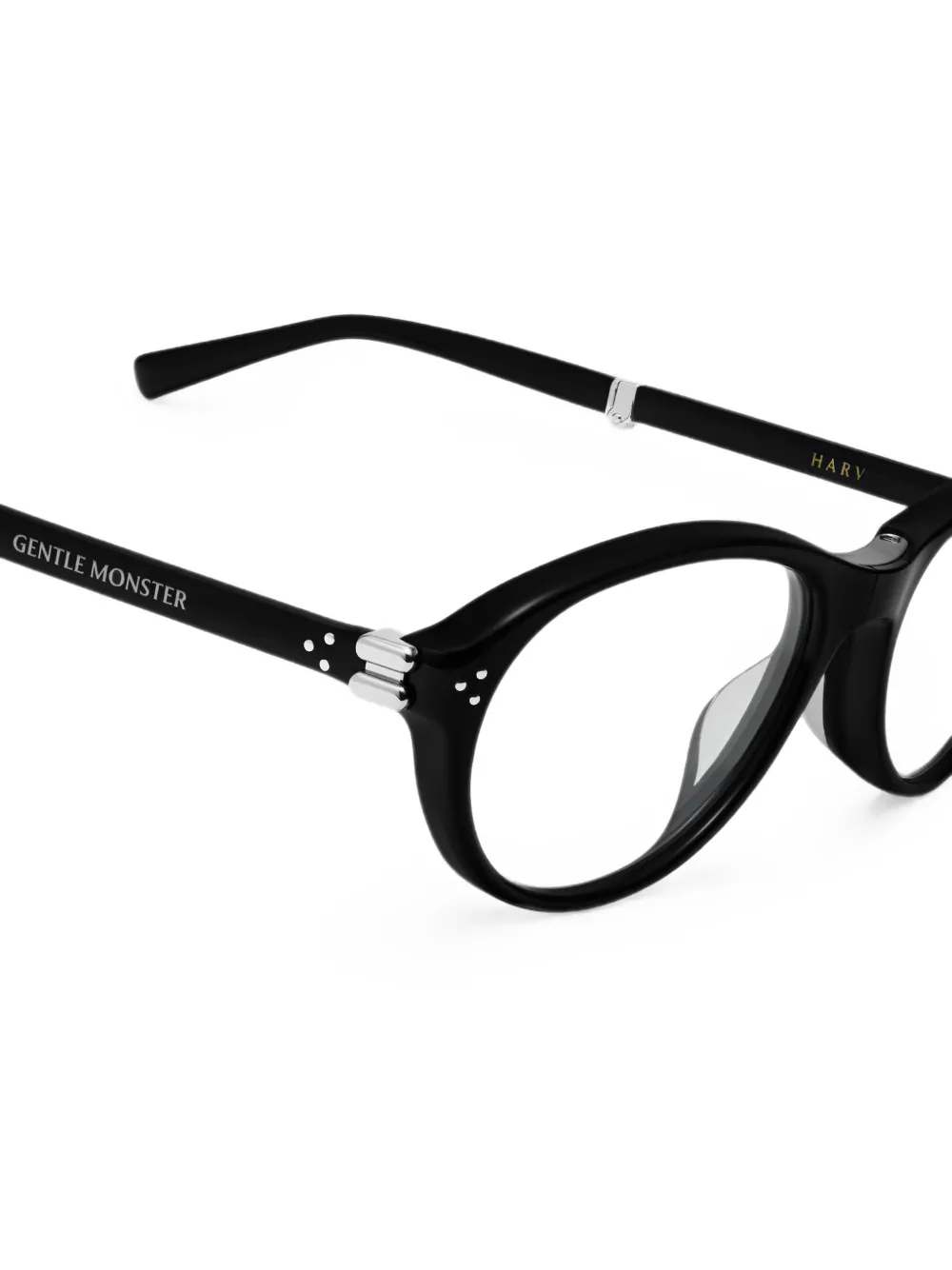 Gentle Monster Harv oval-frame glasses Zwart