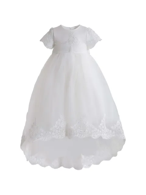 Tulleen Paloma lace-trim high-low dress