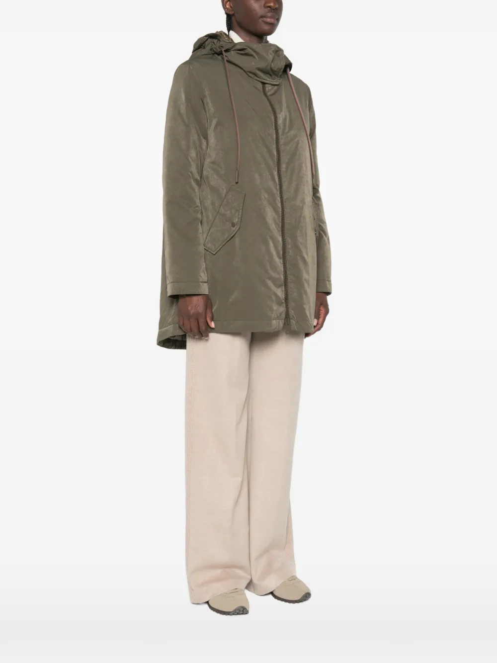 Herno Ripstop parka met capuchon Groen