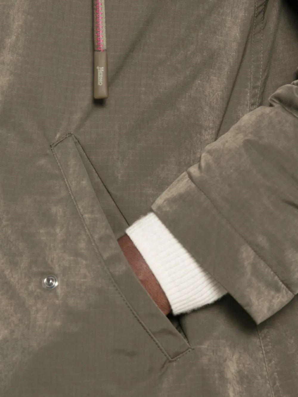 Herno Ripstop parka met capuchon Groen