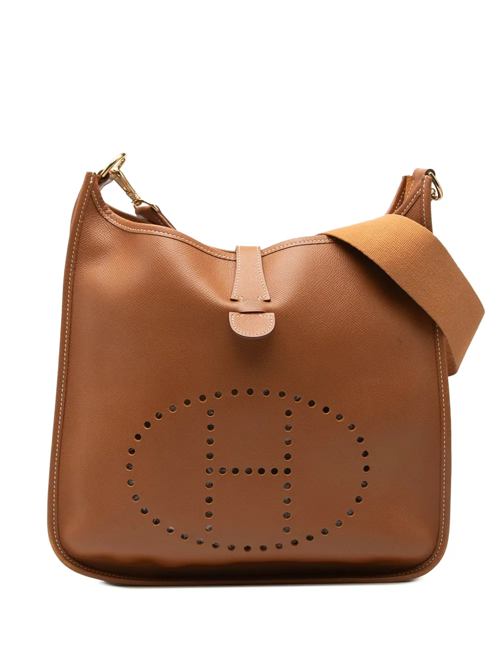 Hermès Pre-Owned 1998 Clemence Evelyne Umhängetasche 33cm - Braun