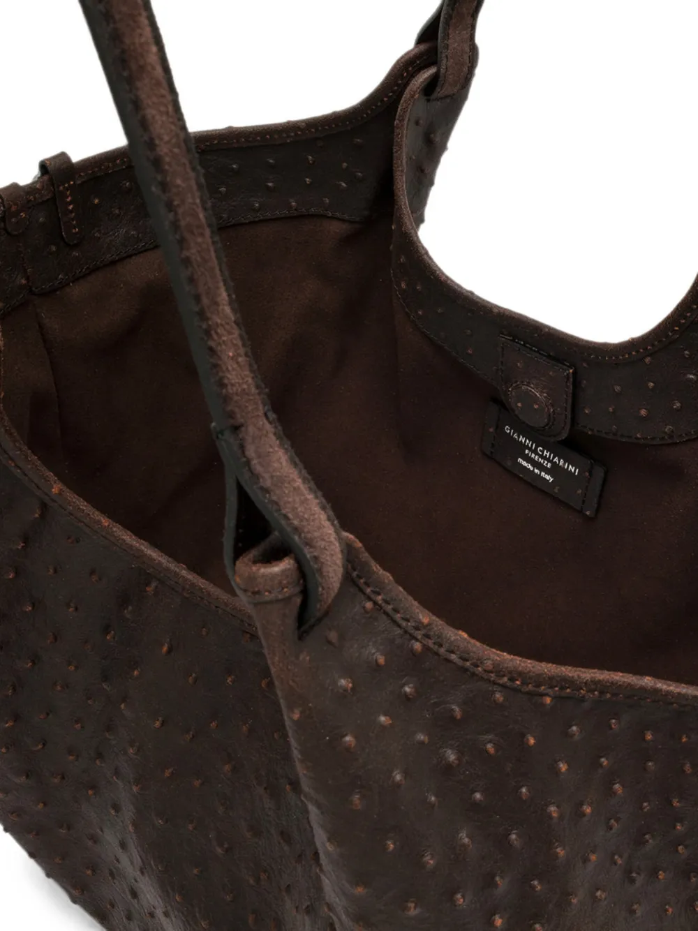 GIANNI CHIARINI Leren schoudertas Bruin
