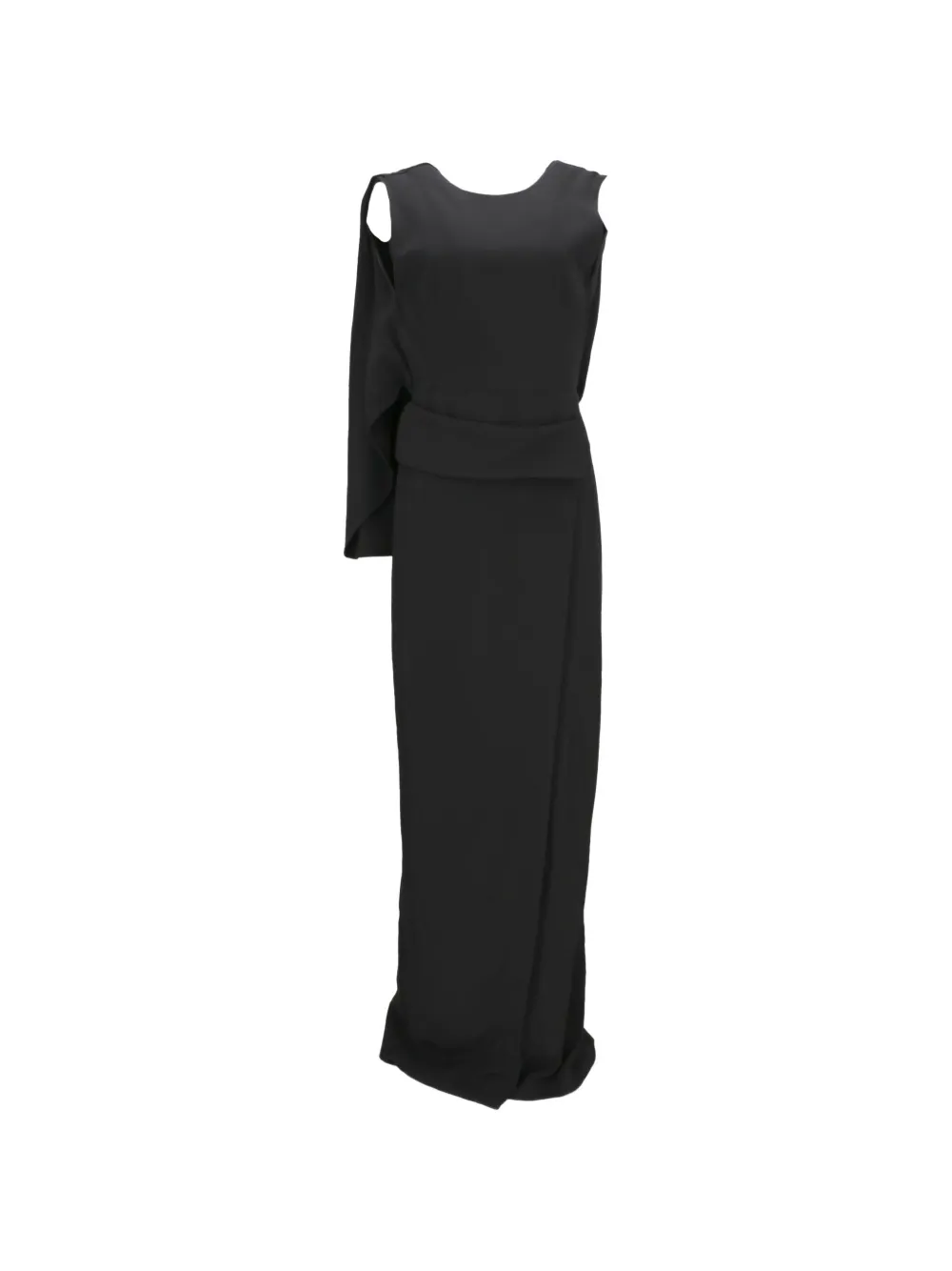 TOM FORD draped-panel maxi dress - Schwarz