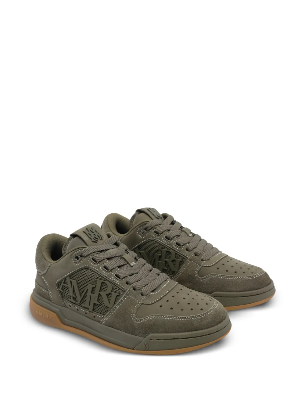 AMIRI logo-appliqué sneakers Groen